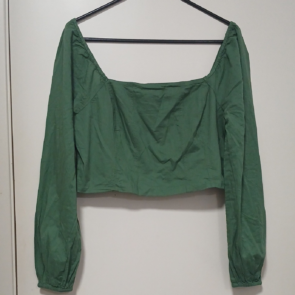 American Eagle Outfitters Green Blouse